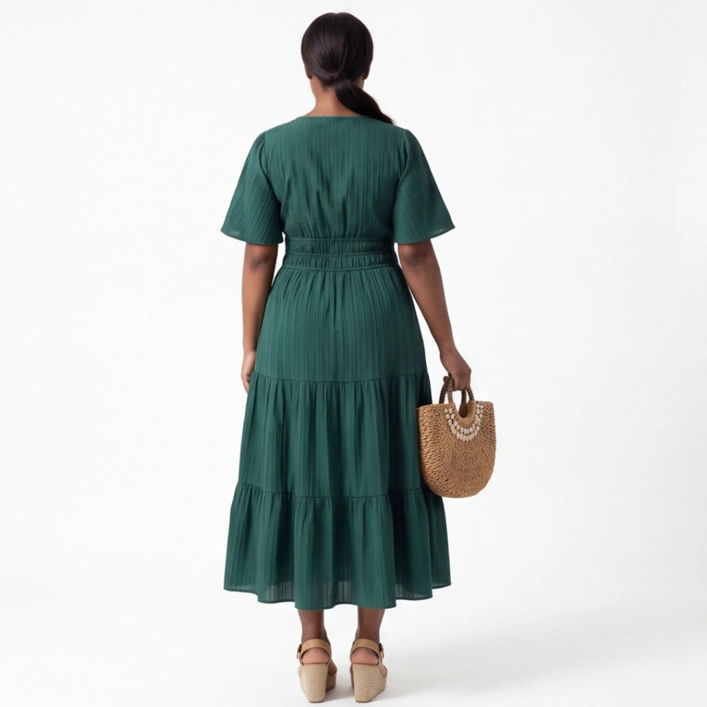 Salinger V-Neck Midi Dress