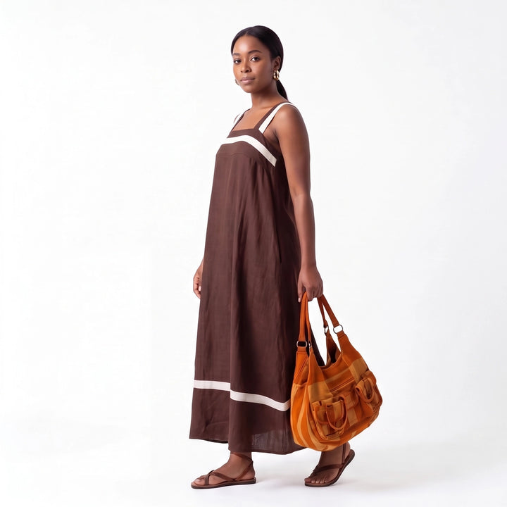 Ophelia Striped Sleeveless Dress
