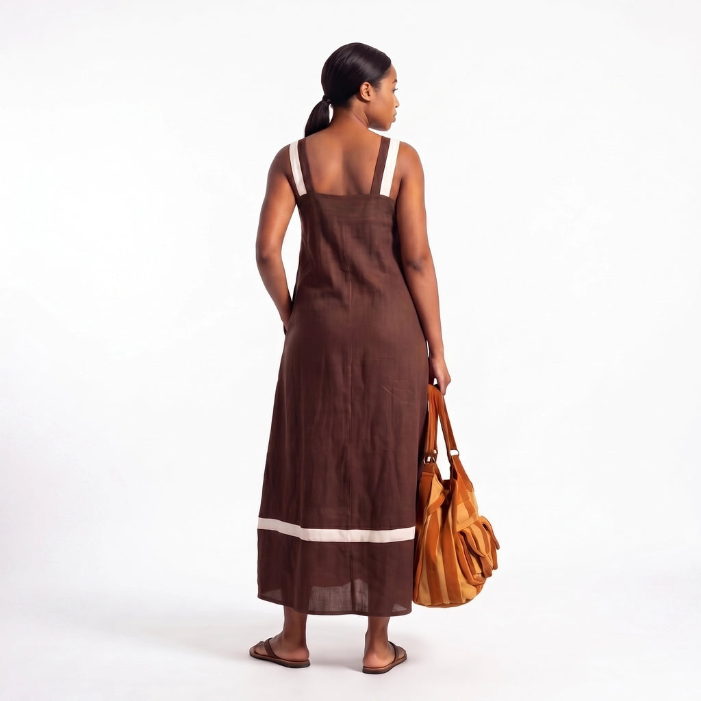 Ophelia Striped Sleeveless Dress