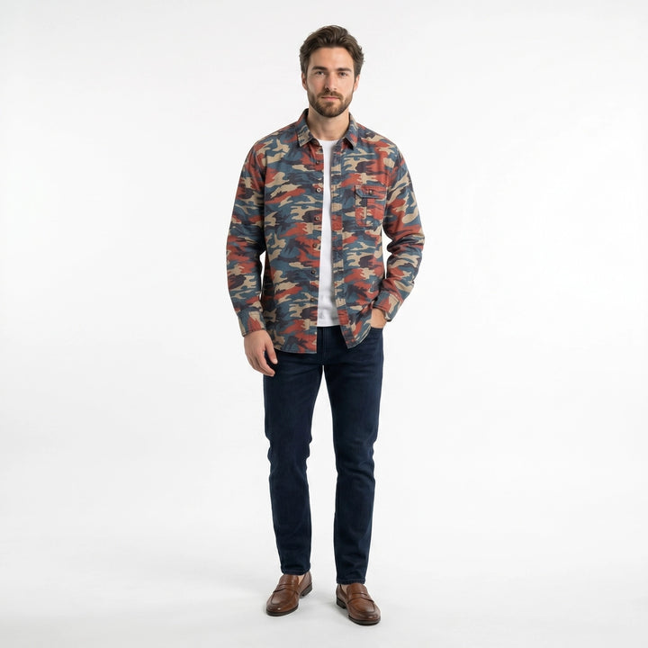 Red Hayes Camo Overshirt 2