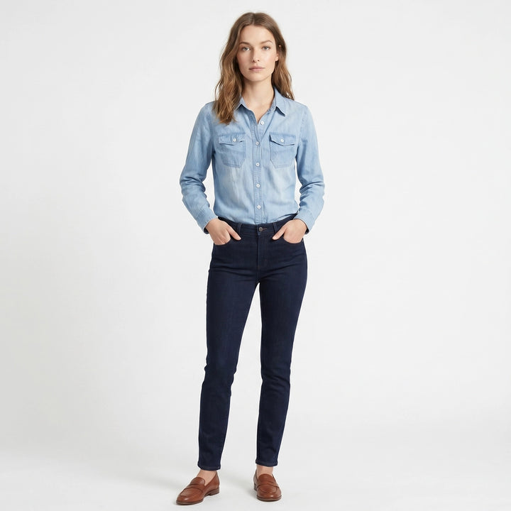 Light Blue Liliana Denim Shirt Jacket 5