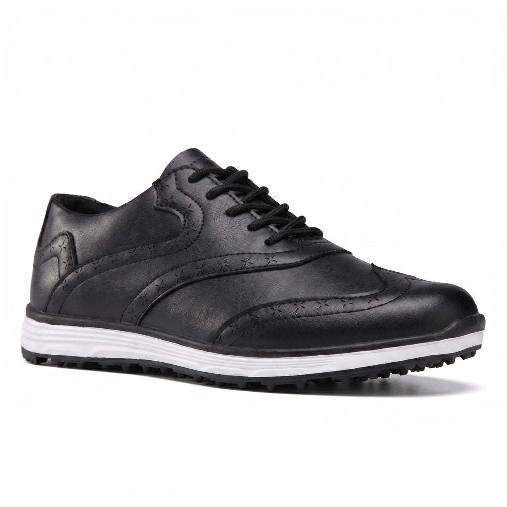 Black Gresham Spiked Golf Sneakers 4