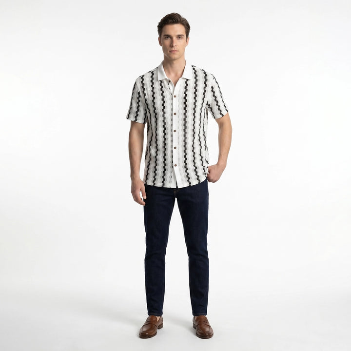 CS1XX06F Finn Checkered Knit Shirt 1