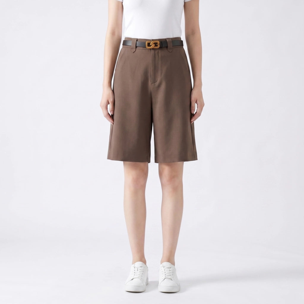 Whalen Cotton Wide-Leg Shorts