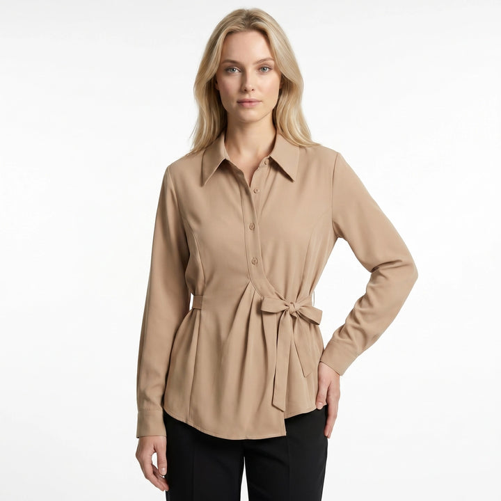 Khaki Willow Lace-Up Waist Shirt 2