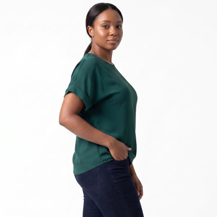 Shiloh Satin Batwing Top
