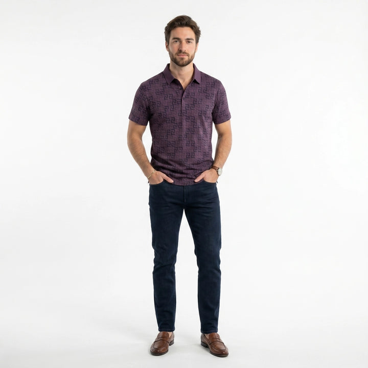 Mauve Woodrow Ice Silk Polo Shirt 5