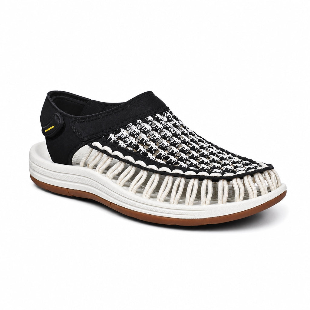 Champagne Grey Jefferson Woven Outdoor Sandals 2