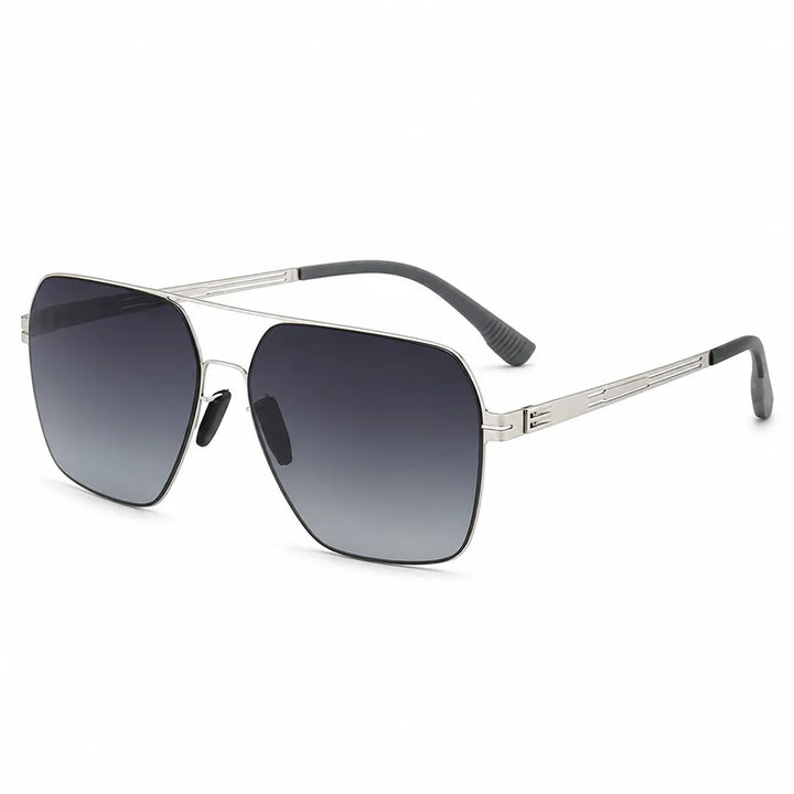 Aaron Double Bridge Shades - Color:Gray