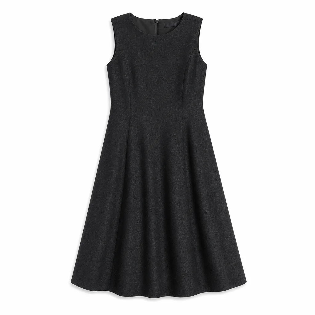 Abigail Midi Dress - Color:Black;Size:XS
