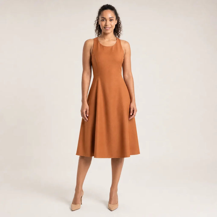 Women's Pumpkin Dress Linden Sleeveless Midi Dress