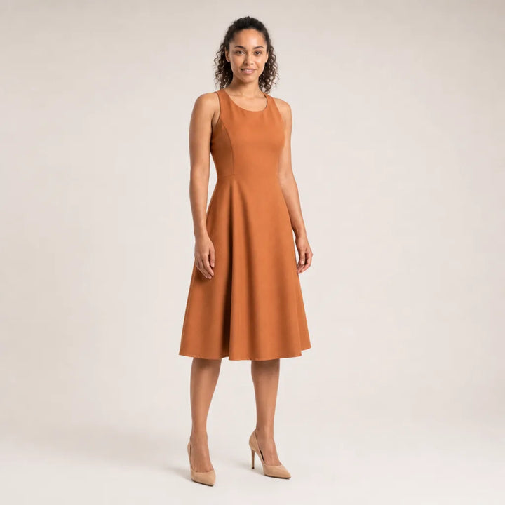 Women's Pumpkin Dress Linden Sleeveless Midi Dress