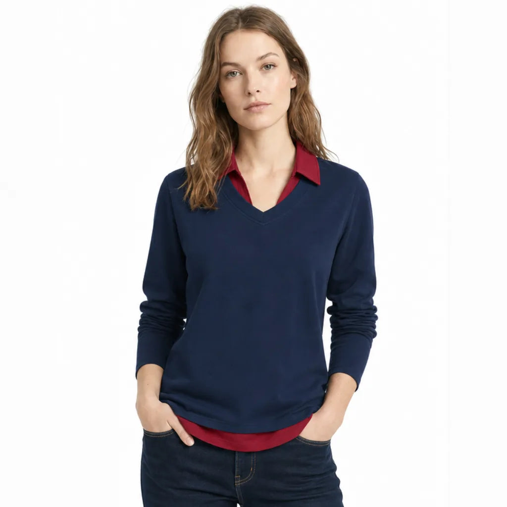 Women's Larson Contrast Collar T-Shirt