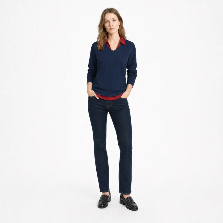 Women's Larson Contrast Collar T-Shirt