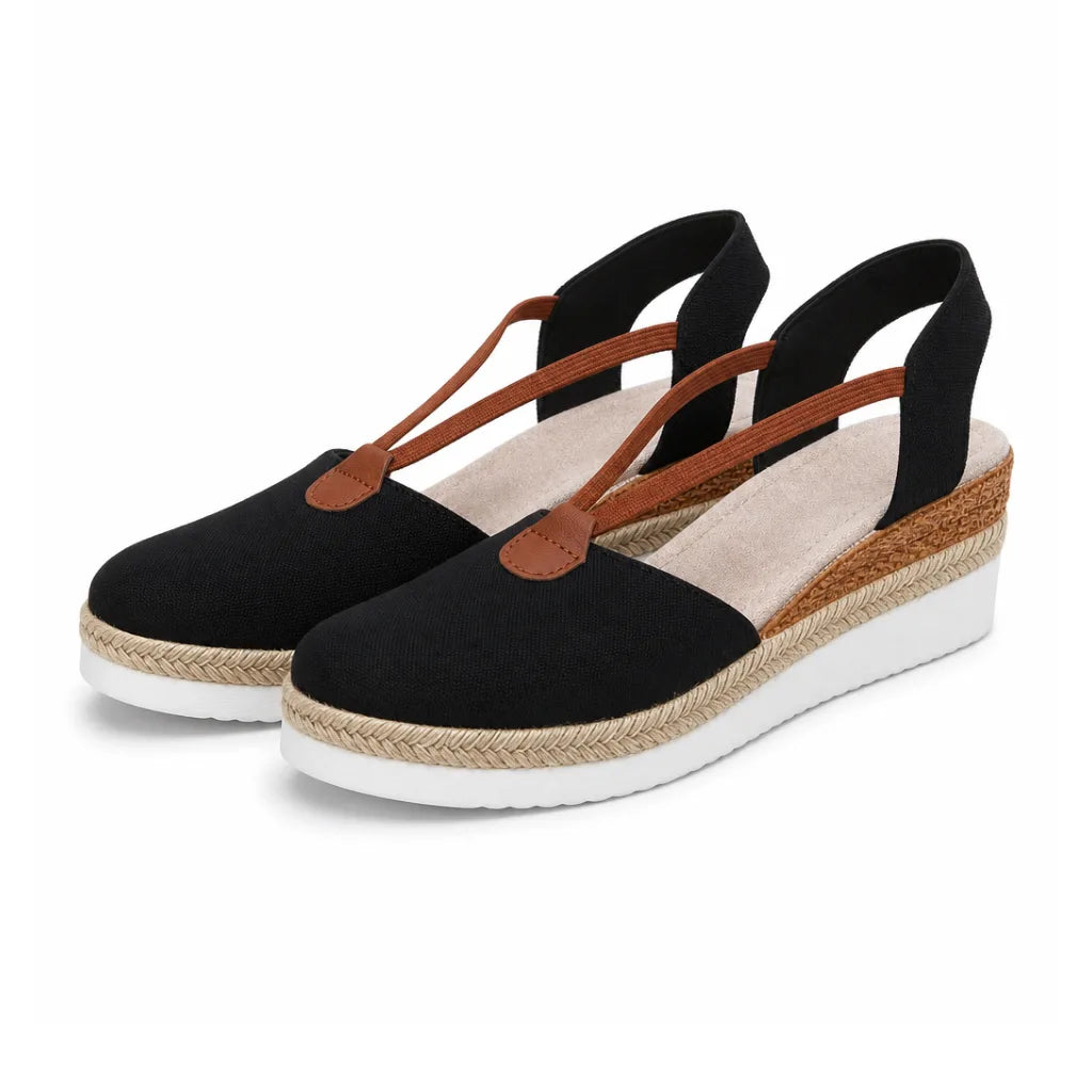 Abigail Slingback Sandals - Color:Black;Size:36