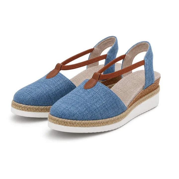 Abigail Slingback Sandals - Color:Blue;Size:36