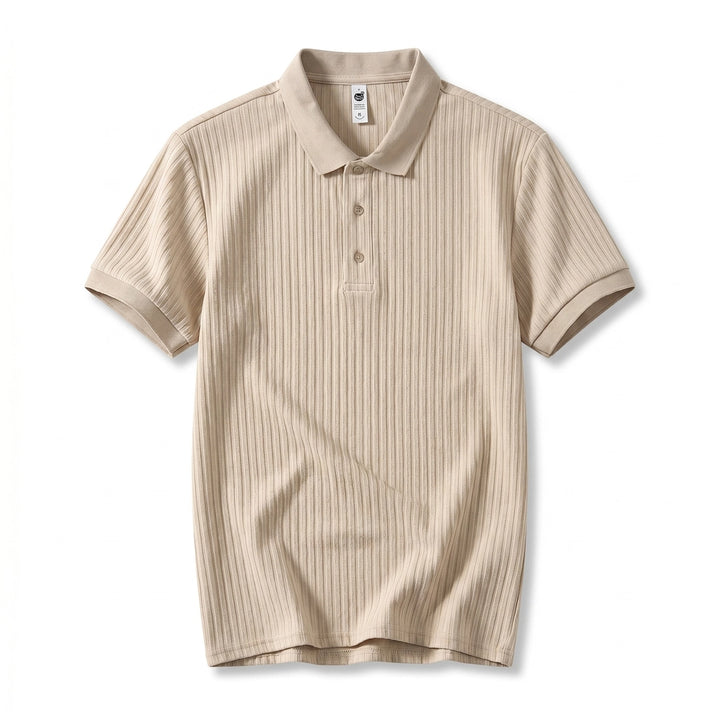 Adrian Knit Polo - Color:Khaki;Size:S