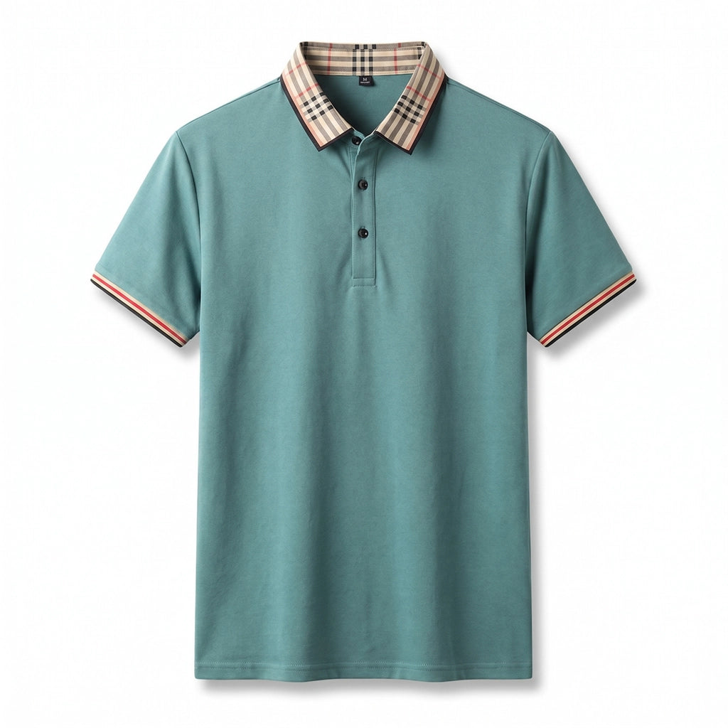 Adrian Knit Polo Shirt - Color:Green;Size:M