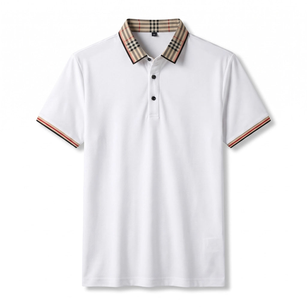Adrian Knit Polo Shirt - Color:White;Size:M