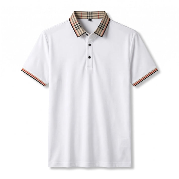 Adrian Knit Polo Shirt - Color:White;Size:M