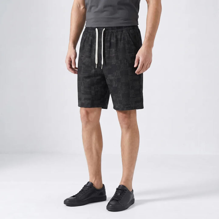 Black Holiday Straight Leg Shorts 4