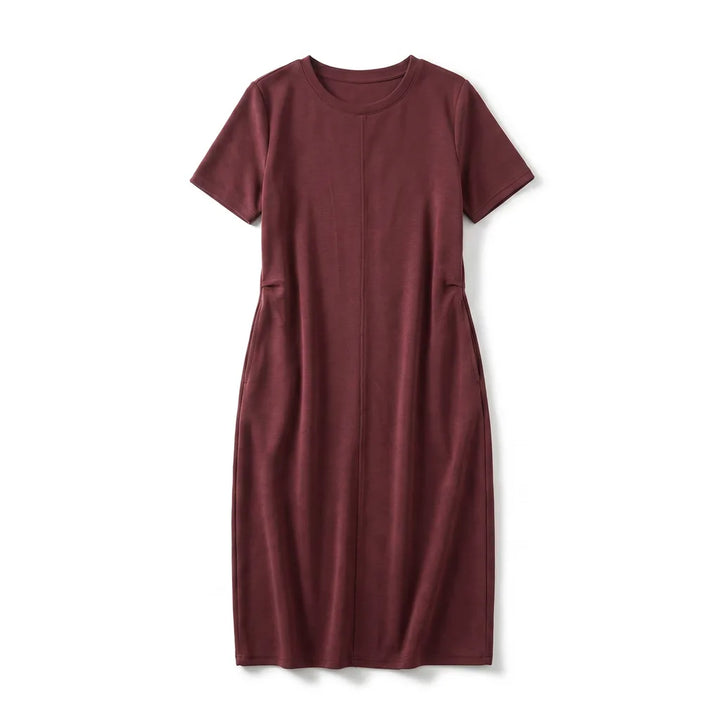 Alessia Maxi Dress - Color:Rose Red;Size:S
