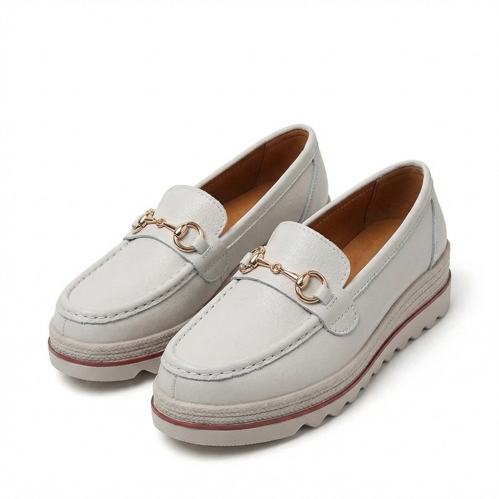 Amara Orthopedic Loafers - Color:Light Gray;Size:35