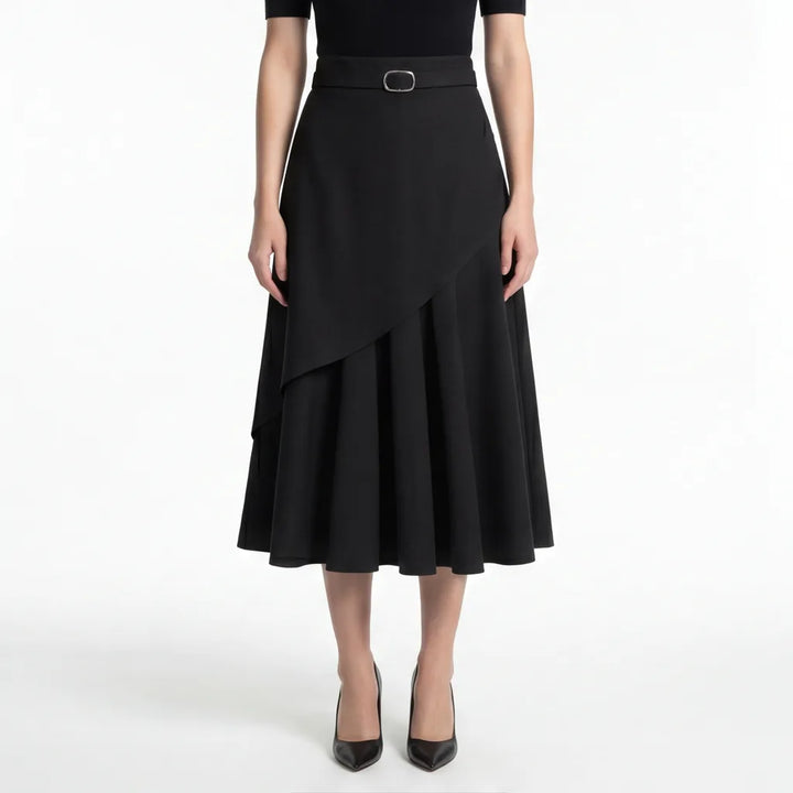 Black Gentry A-Line Midi Skirt 2