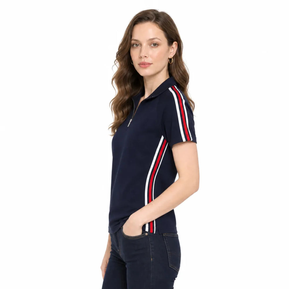 Women's Henderson Zip Neck Tee