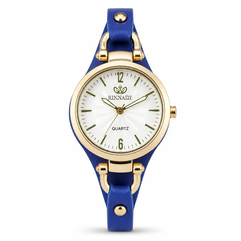 Anaya Quartz Watch - Color:Blue