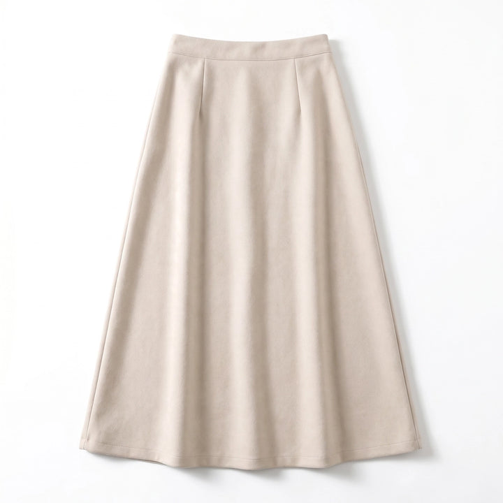 Andrea Soft Midi Skirt - Color:Apricot;Size:XS