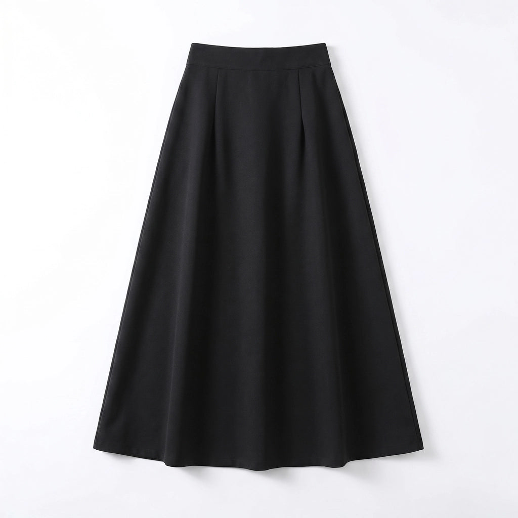 Andrea Soft Midi Skirt - Color:Black;Size:XS