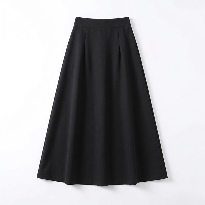 Andrea Soft Midi Skirt - Color:Black;Size:XS