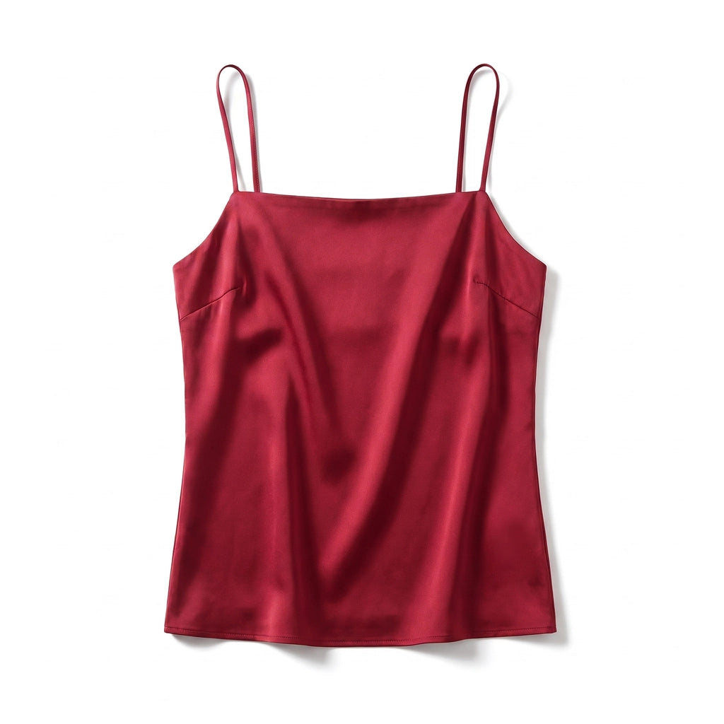 Andrea Strappy Cami Top - Color:Brick Red;Size:XS