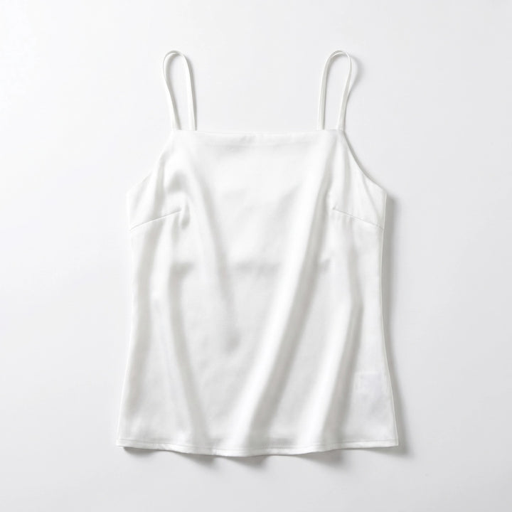 Andrea Strappy Cami Top - Color:White;Size:XS