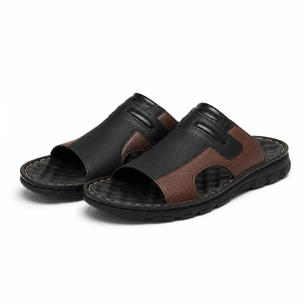 Andrew Beach Sandals - Color:Black;Size:38