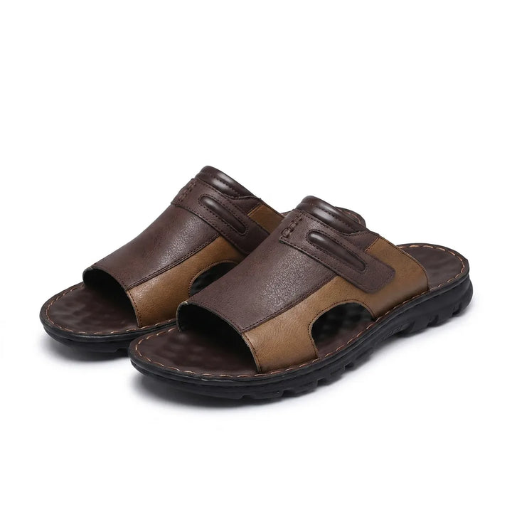 Andrew Beach Sandals - Color:Brown;Size:38