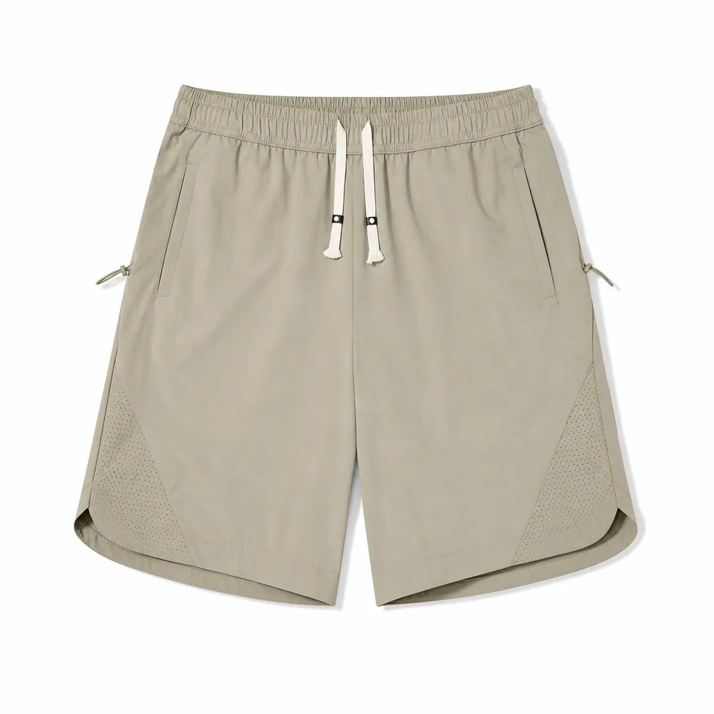 Andrew Loose Fit Shorts - Color:Beige;Size:S