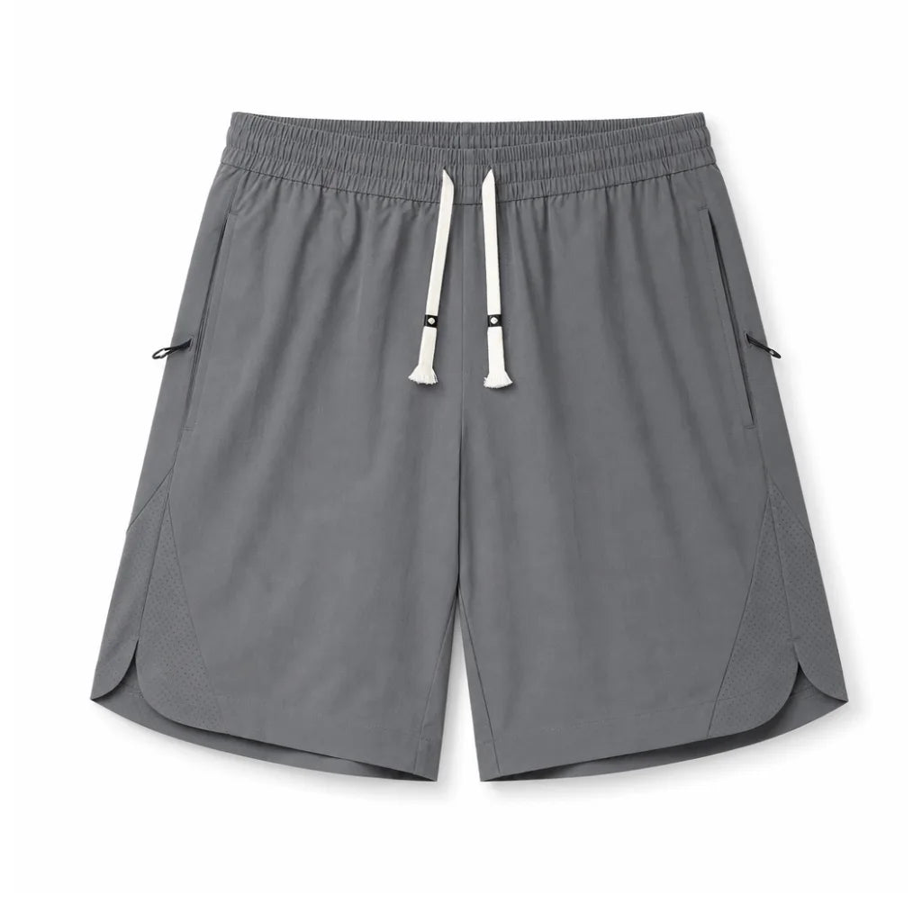 Andrew Loose Fit Shorts - Color:Gray;Size:S