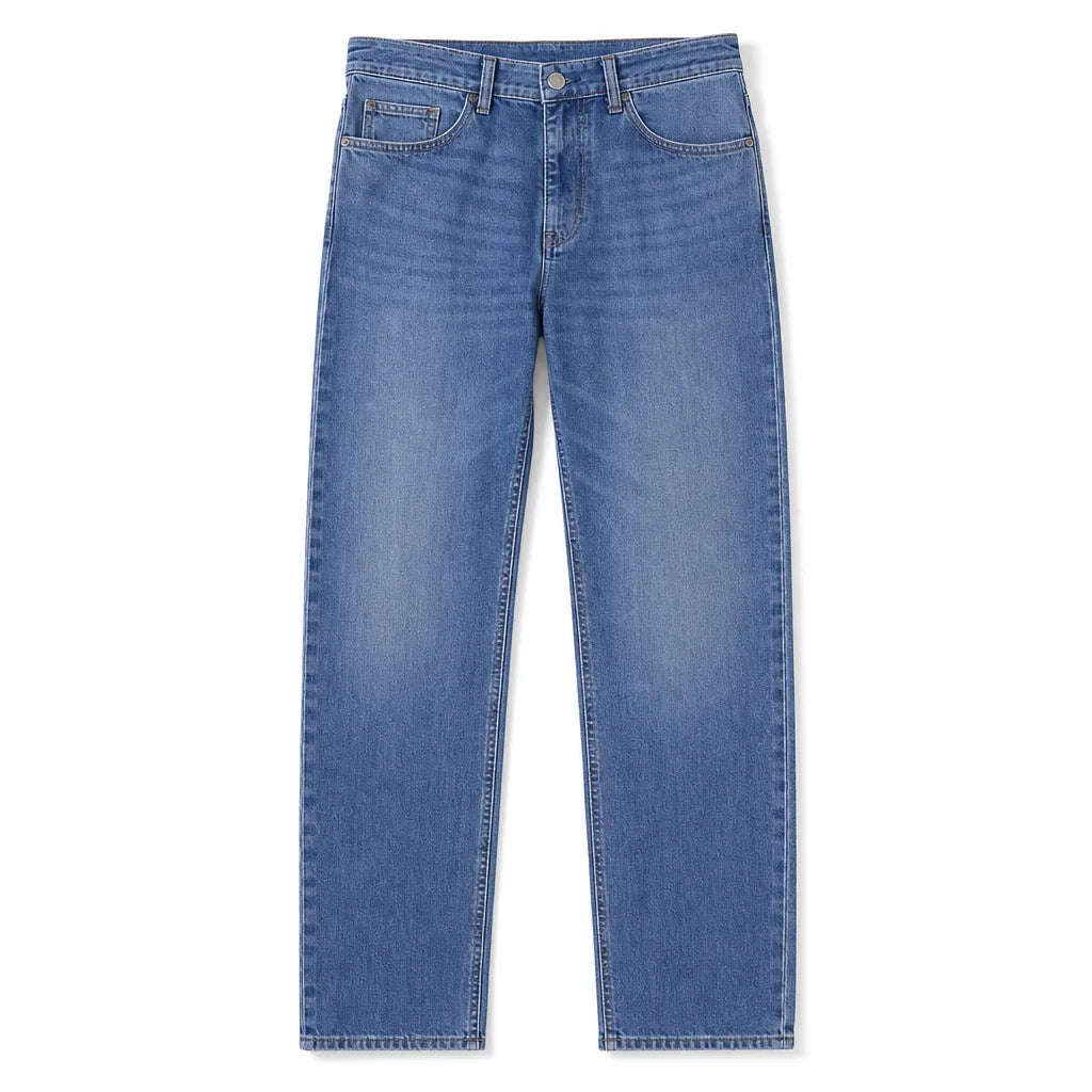 Andrew Straight Jeans - Color:Blue;Size:28