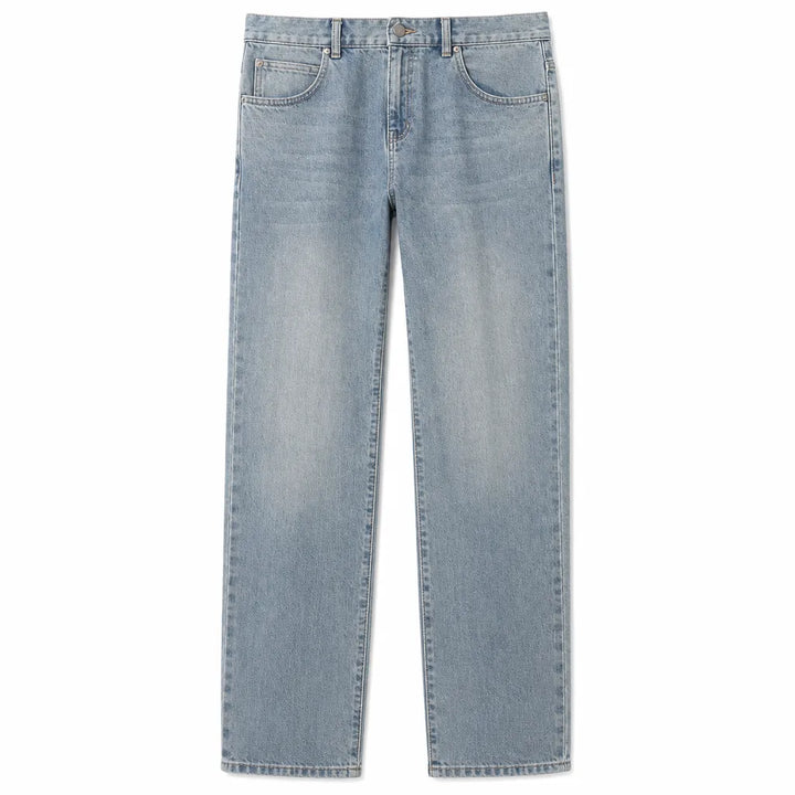 Andrew Straight Jeans - Color:Blue Gray;Size:28