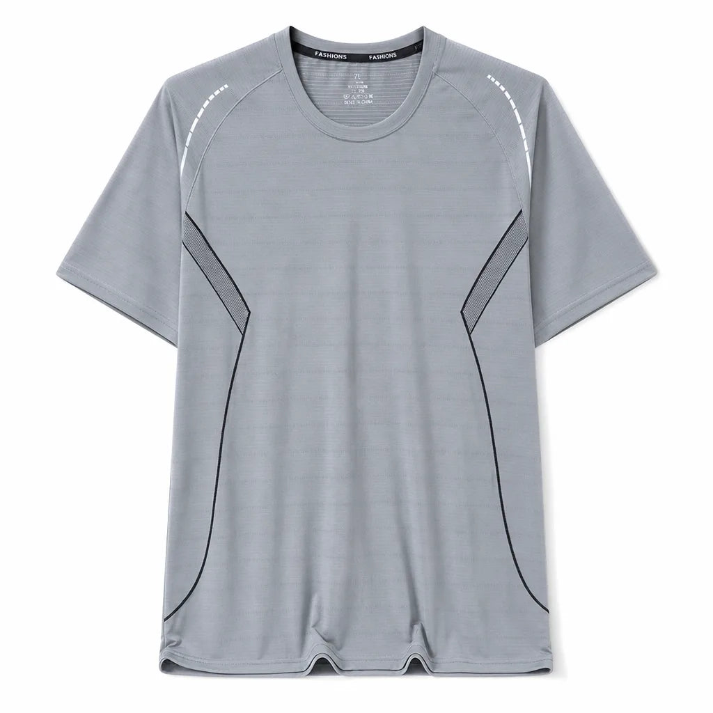 Anthony Crew Neck T-Shirt - Color:Dark Gray;Size:S