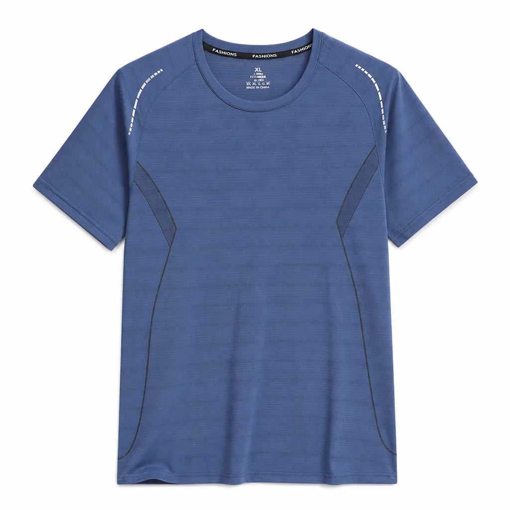 Anthony Crew Neck T-Shirt - Color:Haze Blue;Size:S