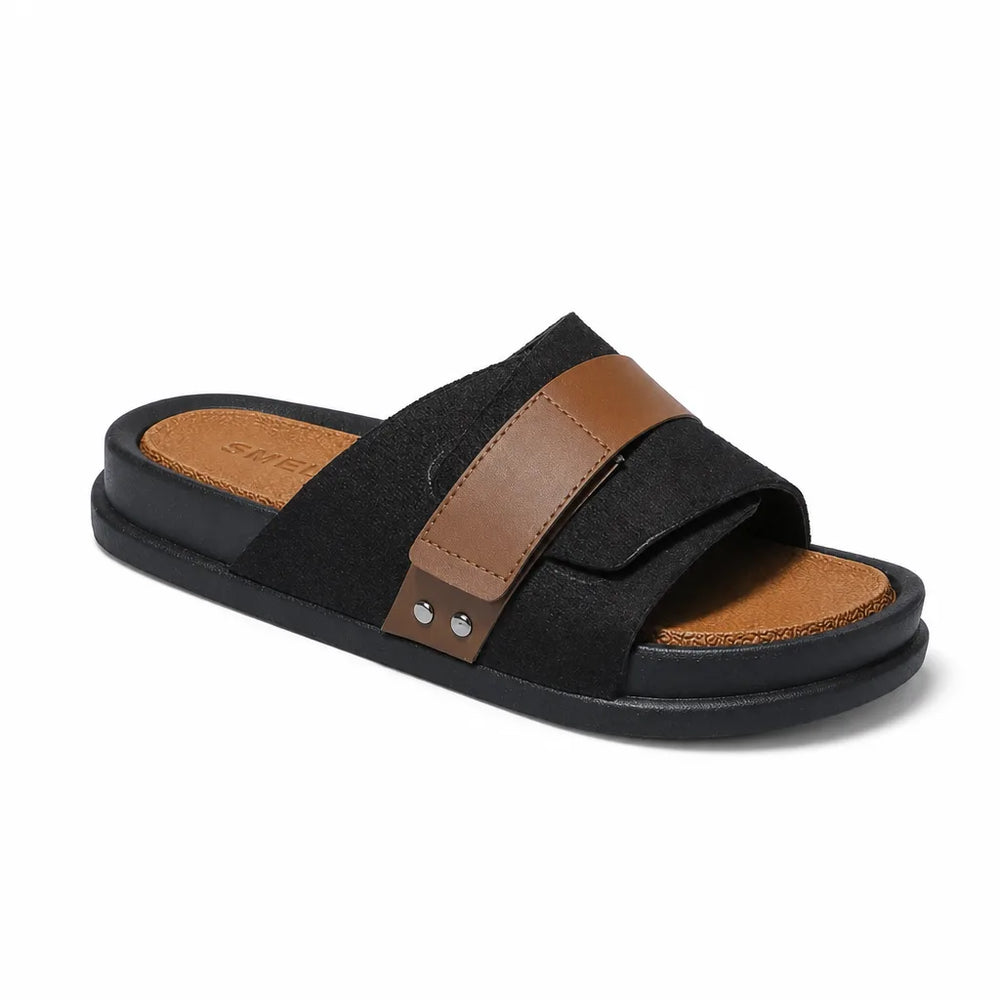 Men's Black Fuller Thick Sole Slides