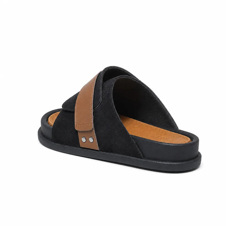 Men's Black Fuller Thick Sole Slides