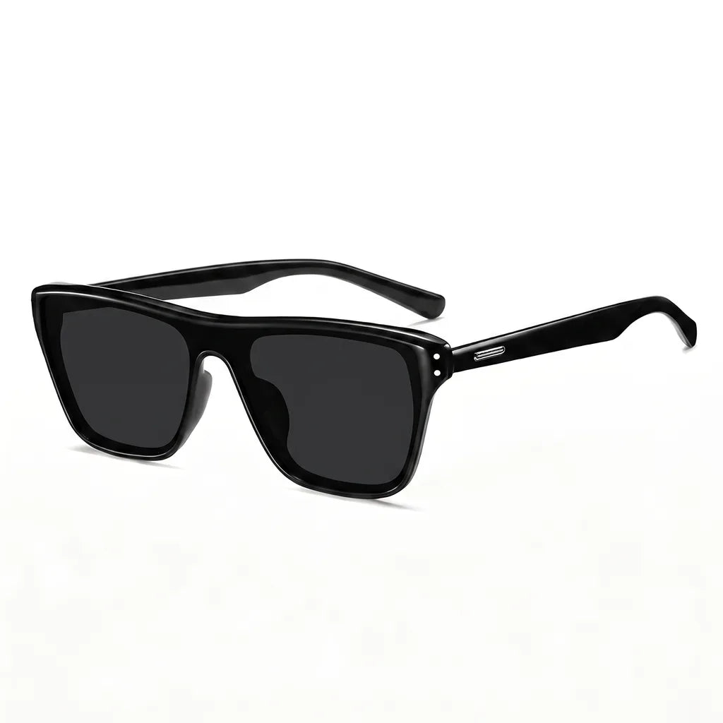 Anthony Flat-Top Polarized Shades - Color:Black;Size:One size
