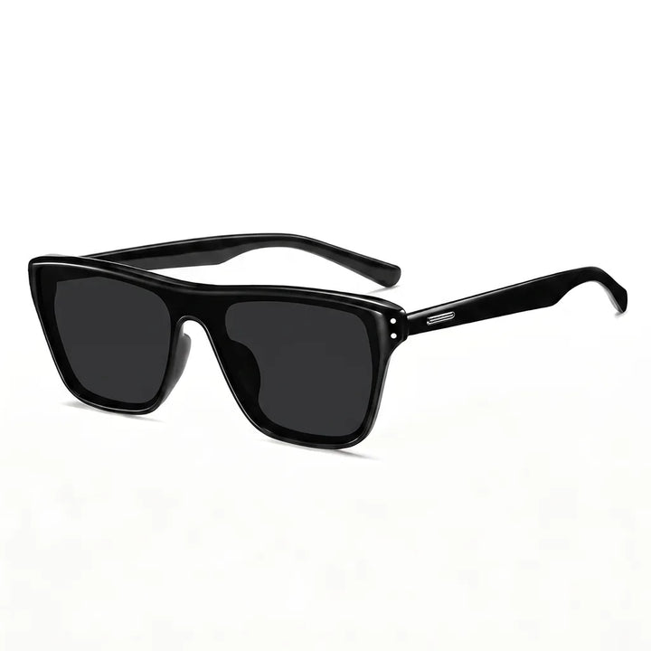 Anthony Flat-Top Polarized Shades - Color:Black;Size:One size