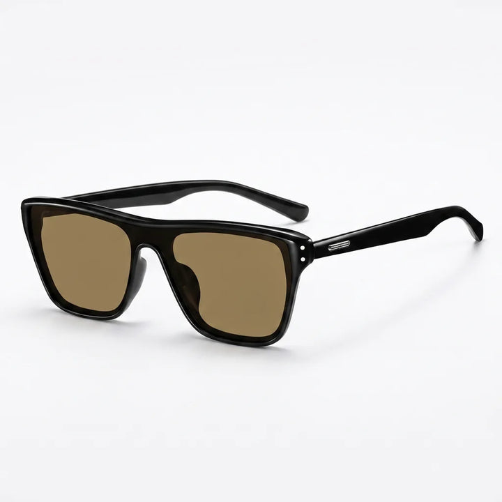 Anthony Flat-Top Polarized Shades - Color:Black Brown;Size:One size
