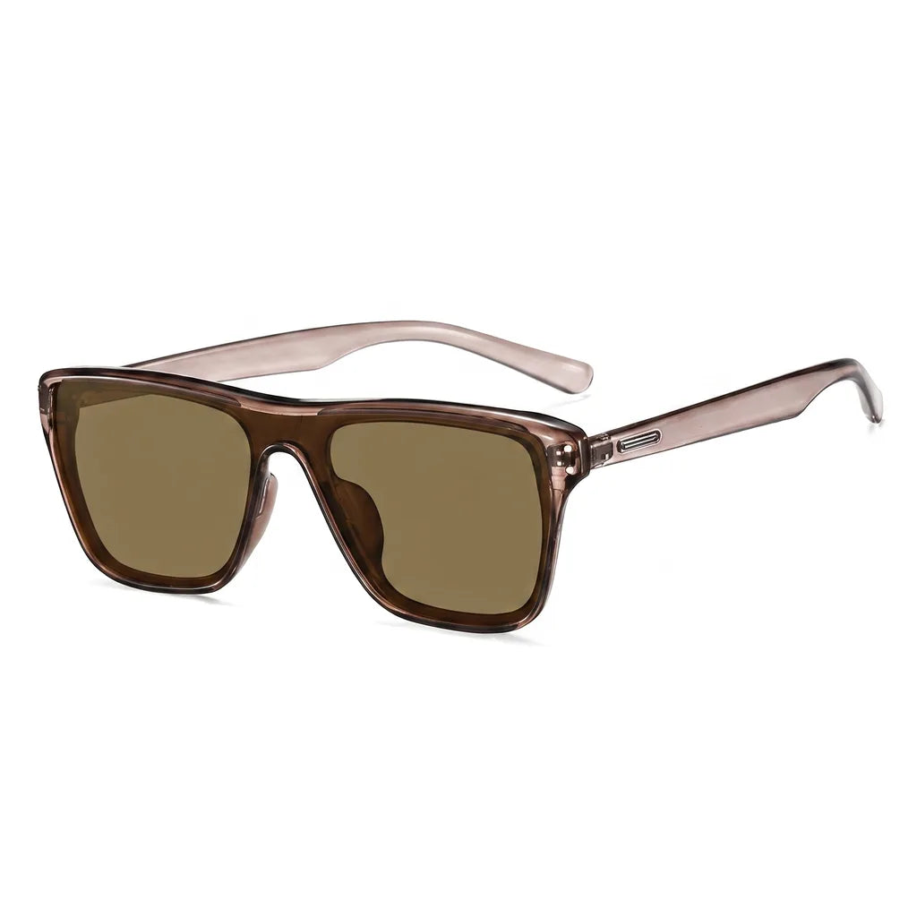 Anthony Flat-Top Polarized Shades - Color:Brown;Size:One size