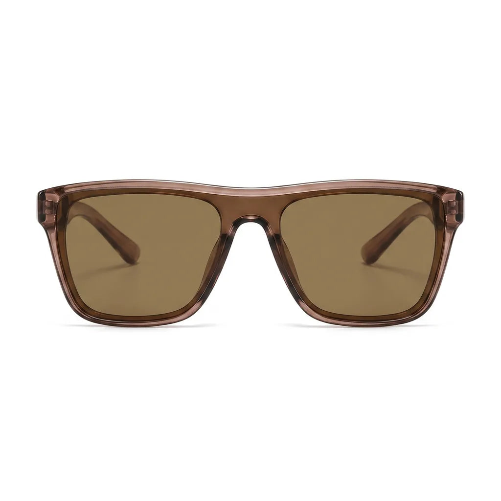 Men's Brown Lyra Polarized Square Shades